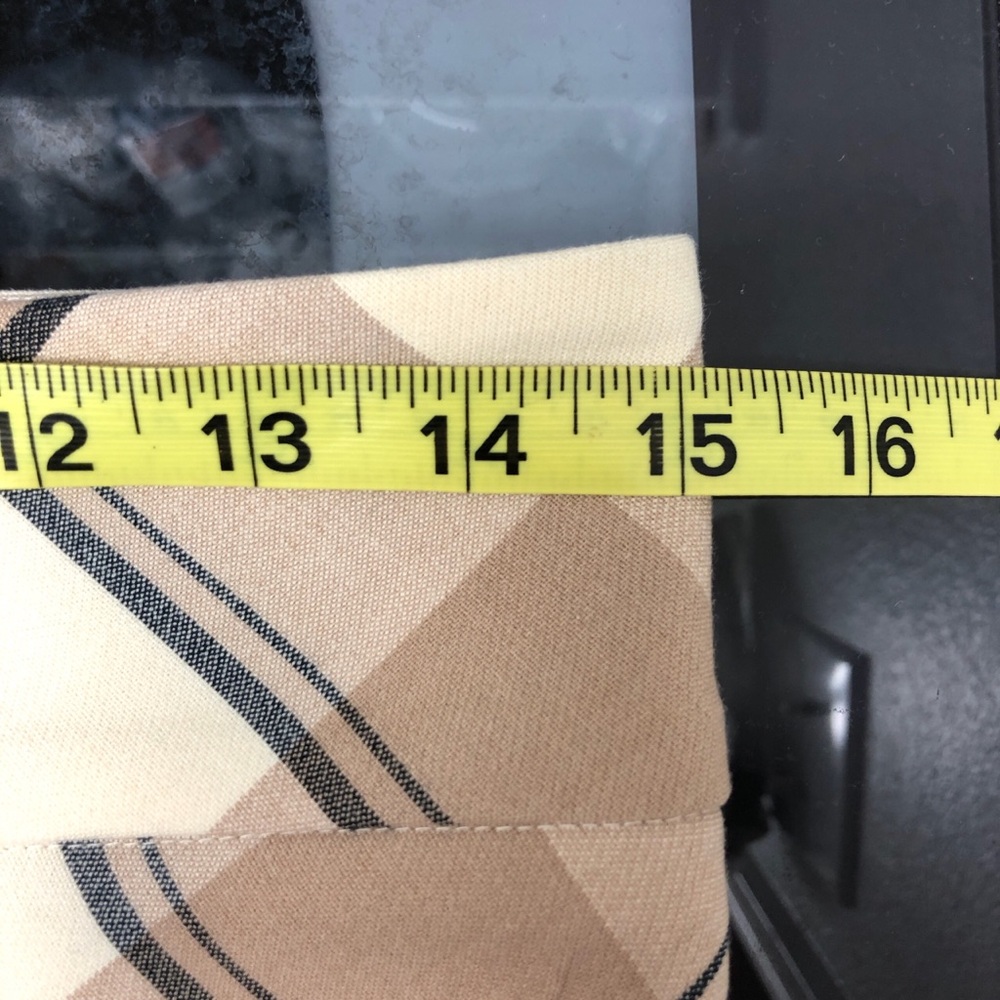 Ann Taylor Tan and Cream Plaid Pencil Skirt - Picture 6 of 7